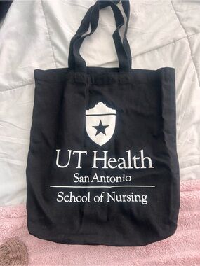 Black Logo Tote Bag - School of Nursing
